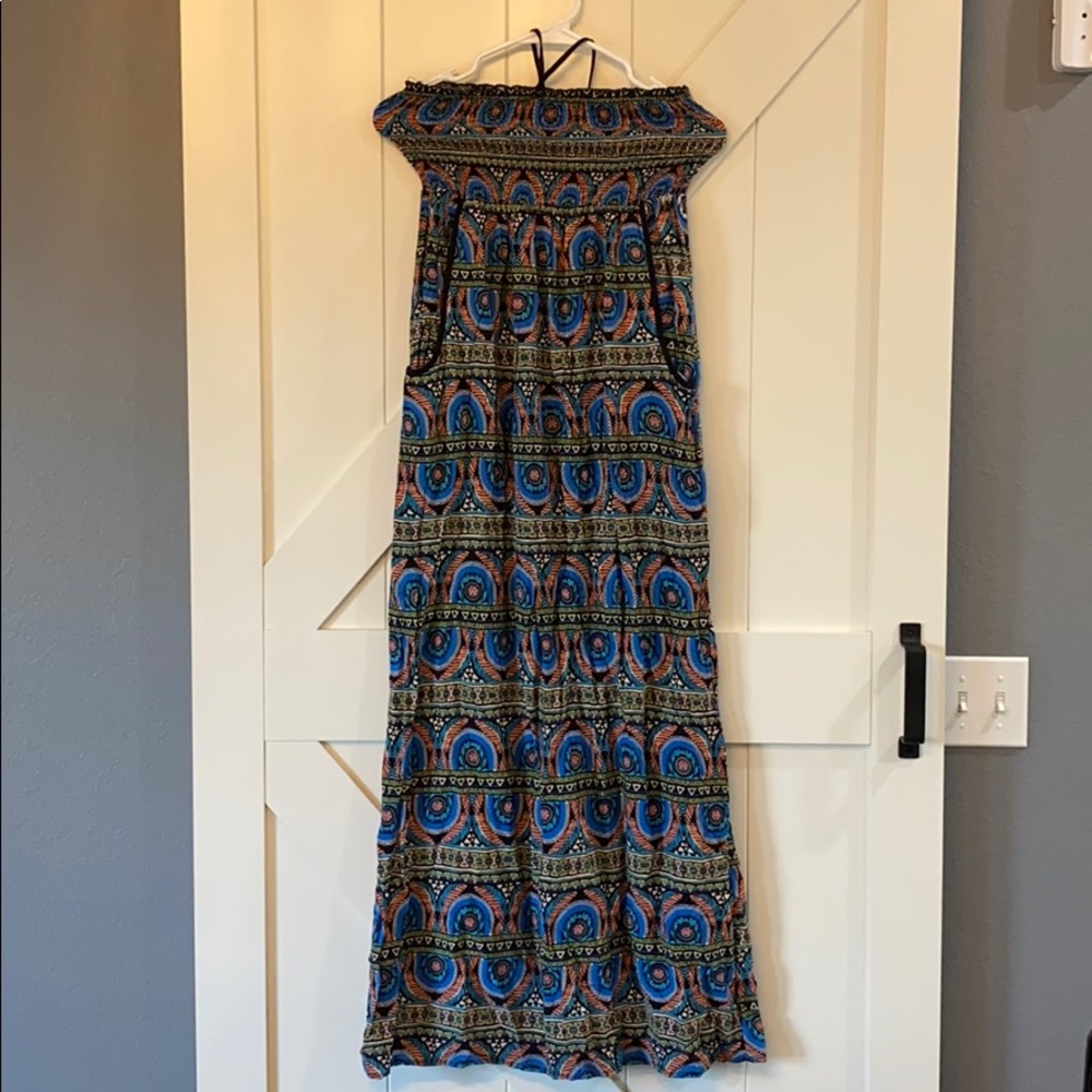 Band Of Gypsies maxi dress with pockets, halter